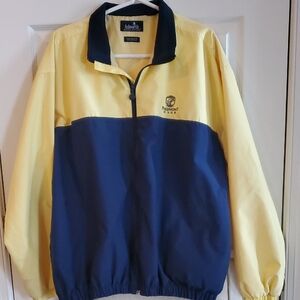 Ashworth Men's Yellow and Navy Windbreaker